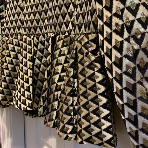 Fashion Nova Figure it out Jacquard geometric print blazer peplum - Picture 8 of 10